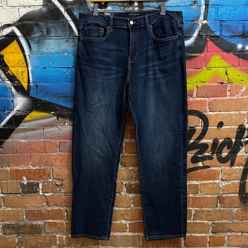LUCKY BRAND-Shipyard cotton blend denim 221 STRAIGHT FIT advanced stretch jeans